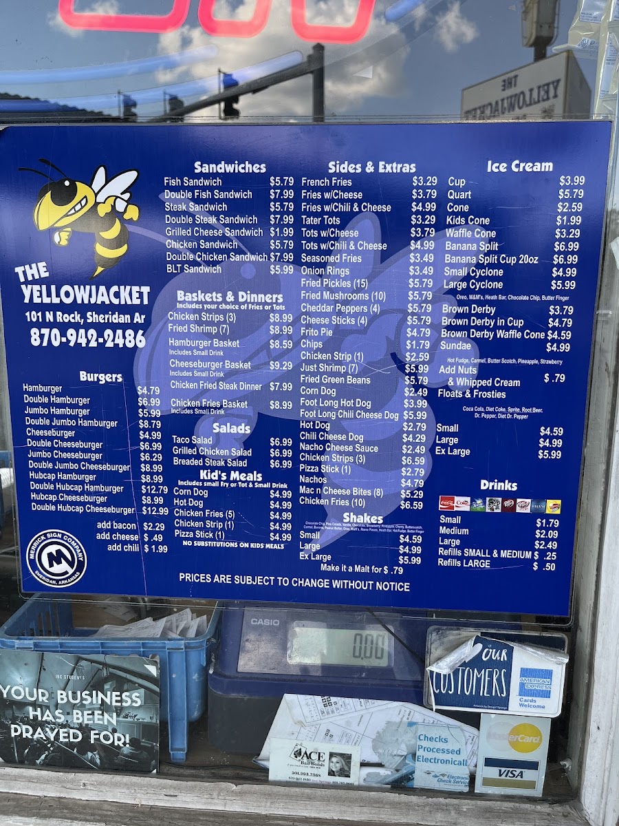 Menu Yellowjacket Drive-In-10