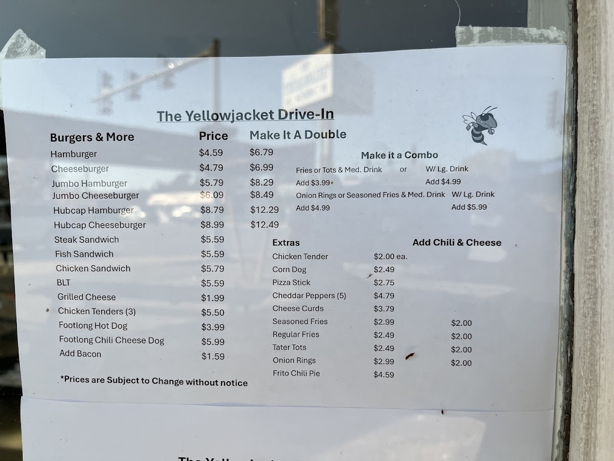 Menu Yellowjacket Drive-In-5