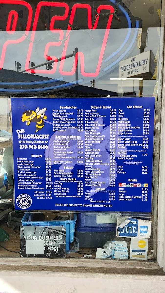 Menu Yellowjacket Drive-In-7